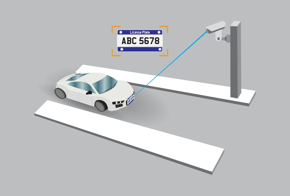 image of ai based number plate recognition system